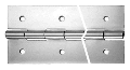 Piano hinge with holes