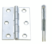 Mortise mount butt hinges